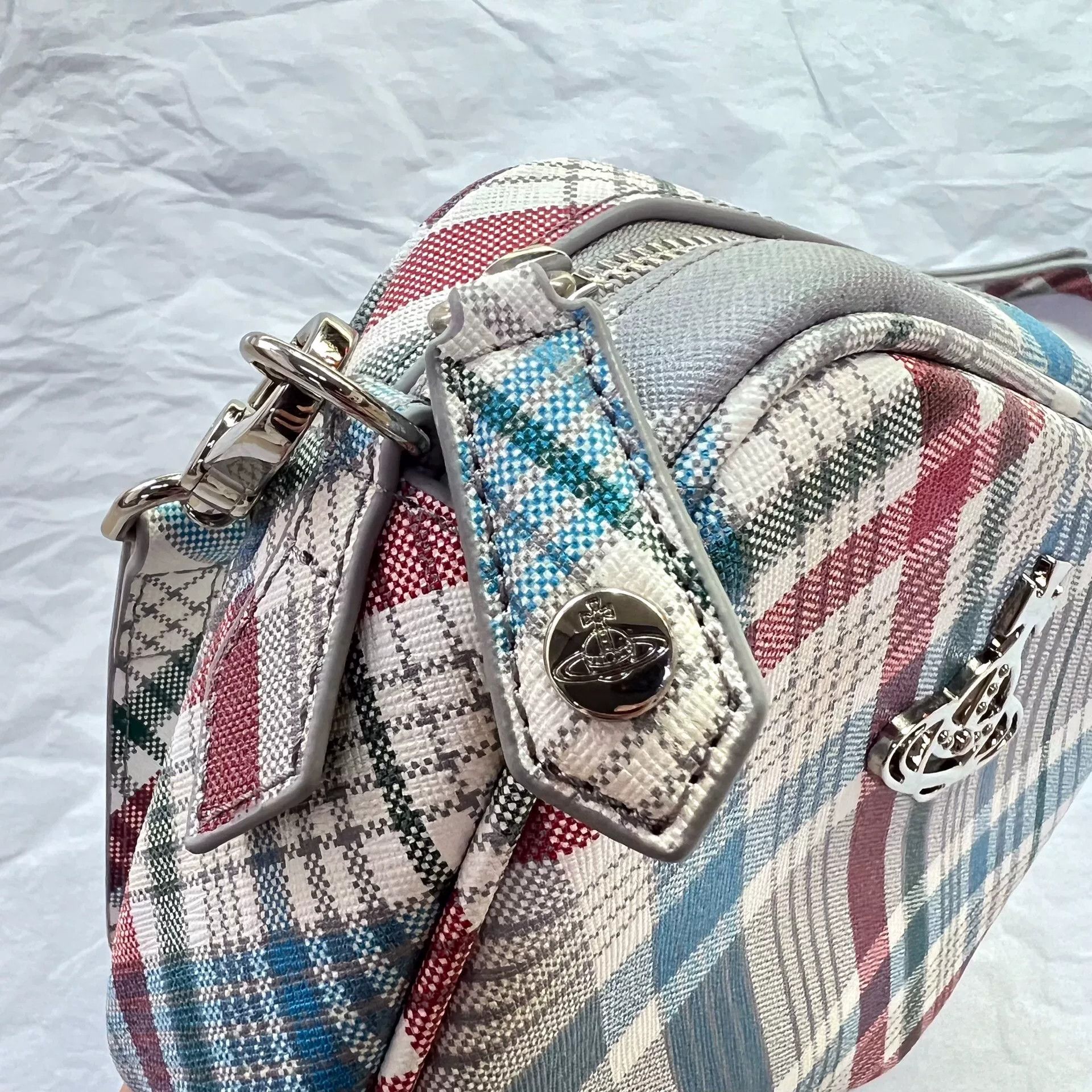 Vivienne Westwood Vivienne Westwood Anna Check Camera Crossbody Bag Size ONE SIZE - 6 Thumbnail