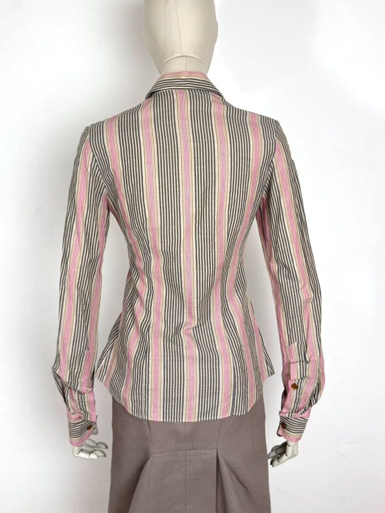 Vivienne Westwood Vivienne Westwood Striped Retro Shirt Size US M / EU 48-50 / 2 - 6 Thumbnail