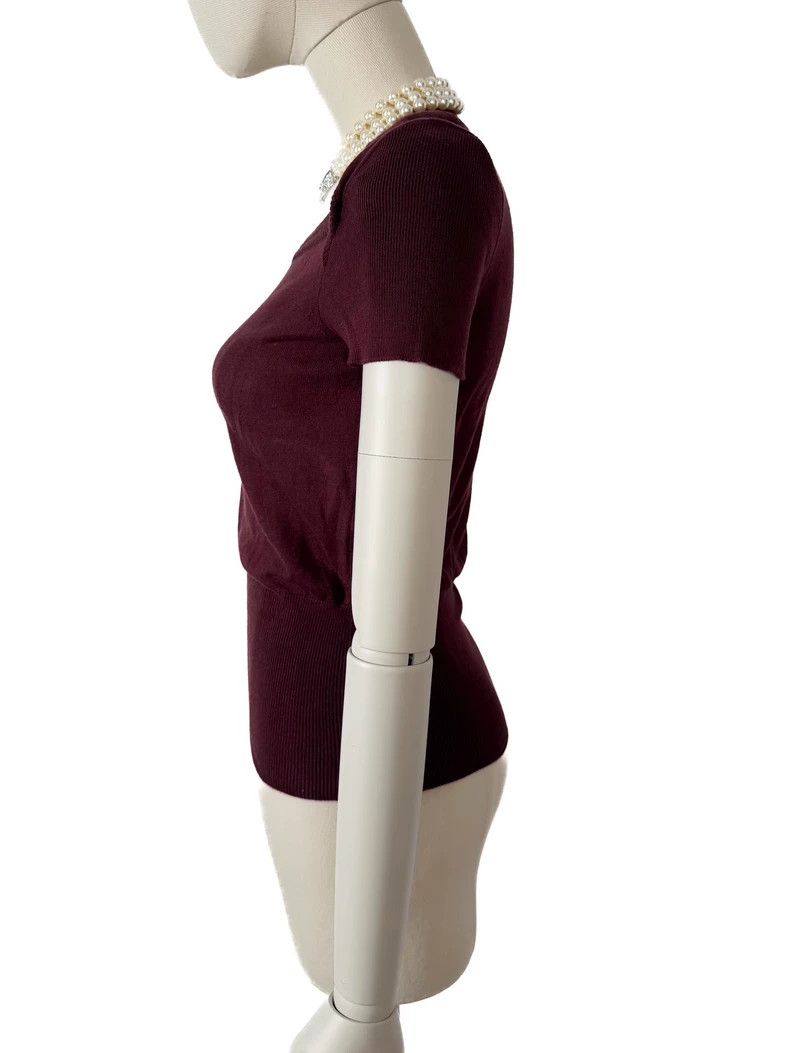 Vivienne Westwood Vivienne Westwood Red Knit Short-Sleeve Top Size US M / EU 48-50 / 2 - 2 Thumbnail