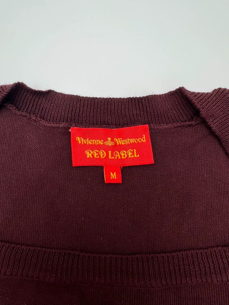 Vivienne Westwood Vivienne Westwood Red Knit Short-Sleeve Top Size US M / EU 48-50 / 2 - 6 Thumbnail