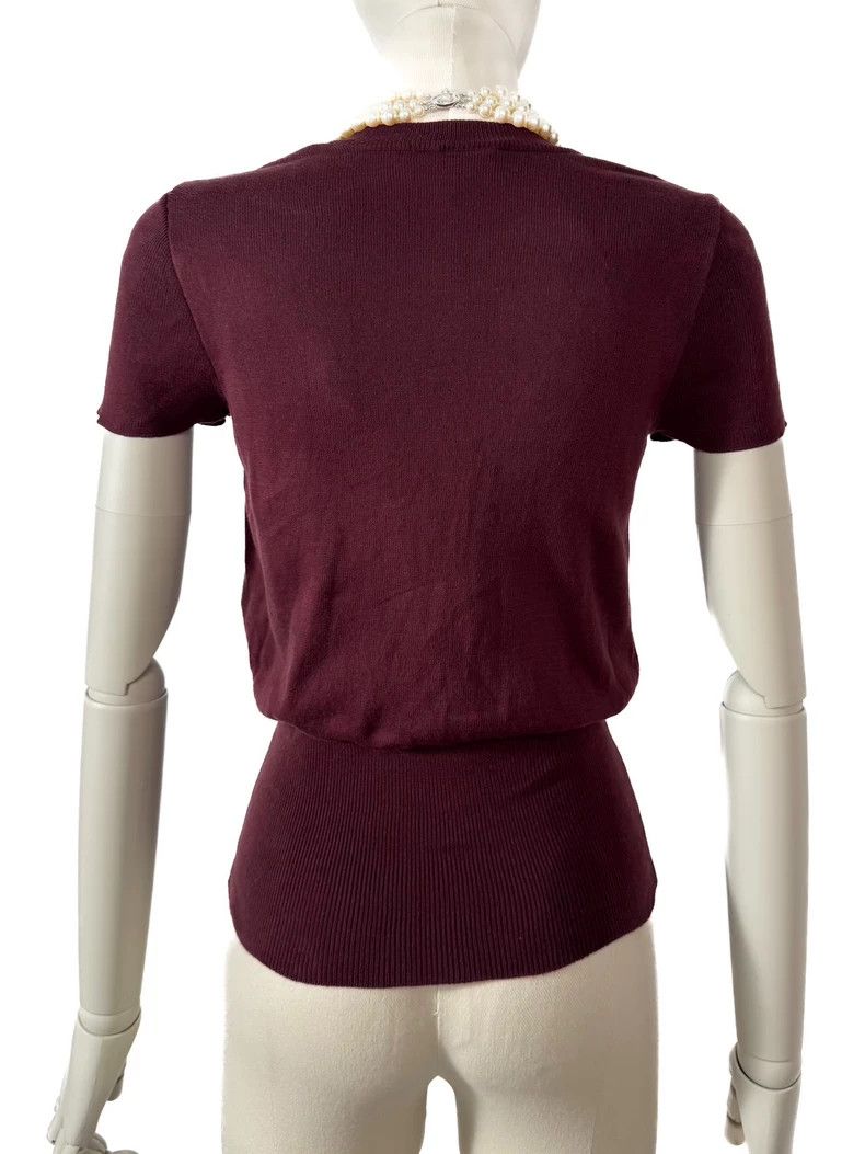 Vivienne Westwood Vivienne Westwood Red Knit Short-Sleeve Top Size US M / EU 48-50 / 2 - 3 Thumbnail
