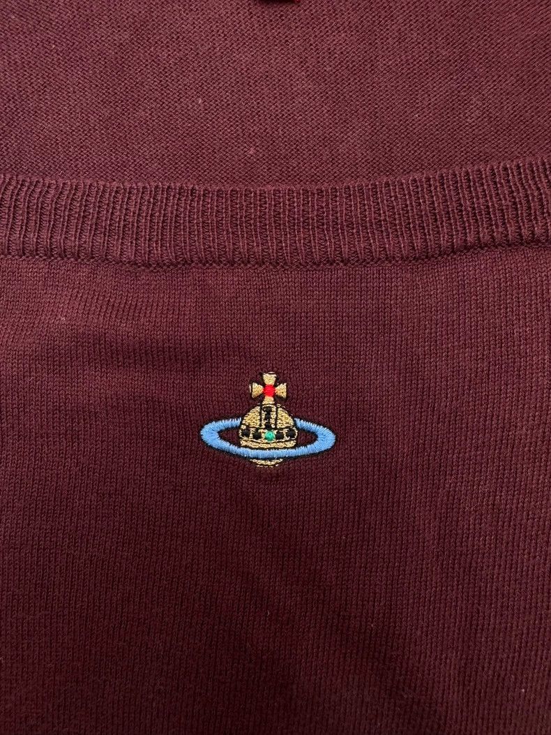 Vivienne Westwood Vivienne Westwood Red Knit Short-Sleeve Top Size US M / EU 48-50 / 2 - 5 Thumbnail