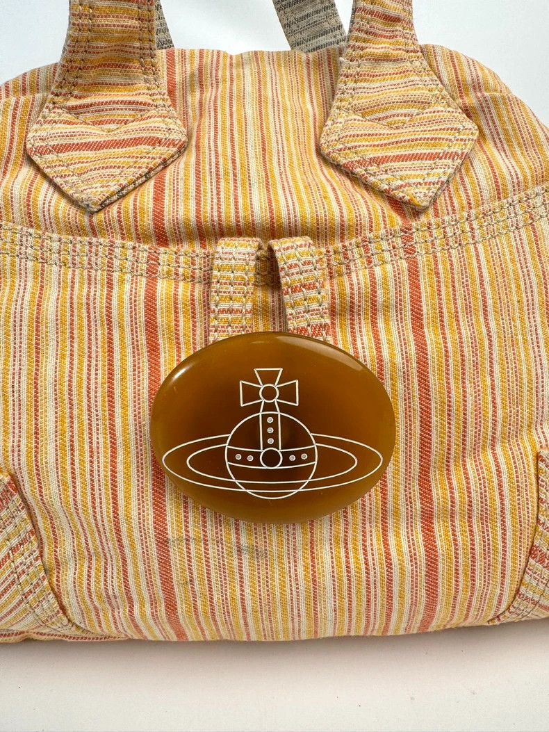 Vivienne Westwood Vivienne Westwood Orange Stripe Satchel Bag Size ONE SIZE - 3 Thumbnail