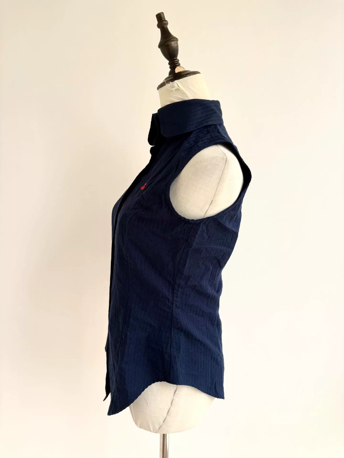 Vivienne Westwood Vivienne Westwood Blue Stripe Sleeveless Vest Size US S / EU 44-46 / 1 - 3 Thumbnail