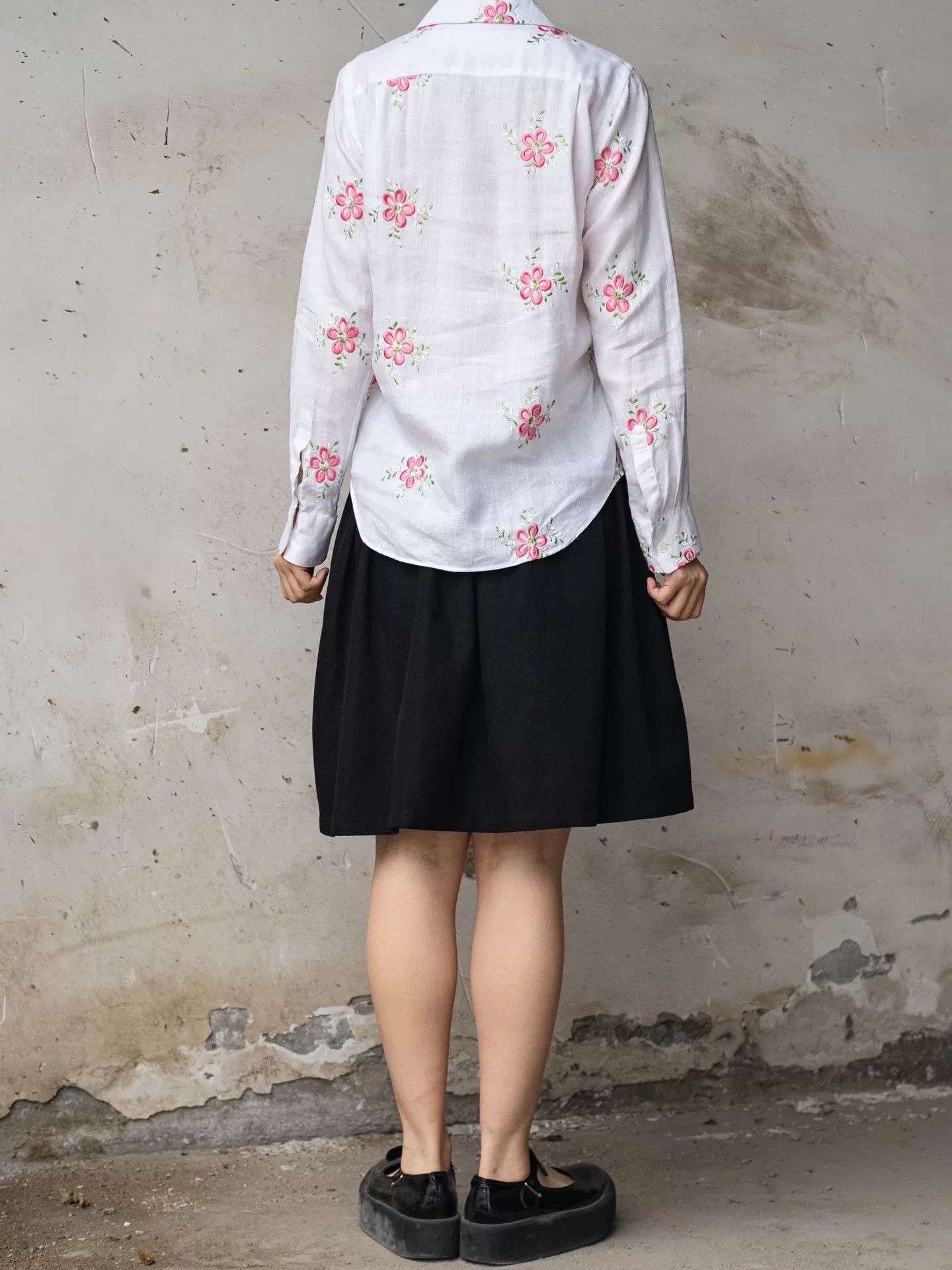 Junya Watanabe junya watanabe floral embroidery shirt Size US M / EU 48-50 / 2 - 4 Thumbnail