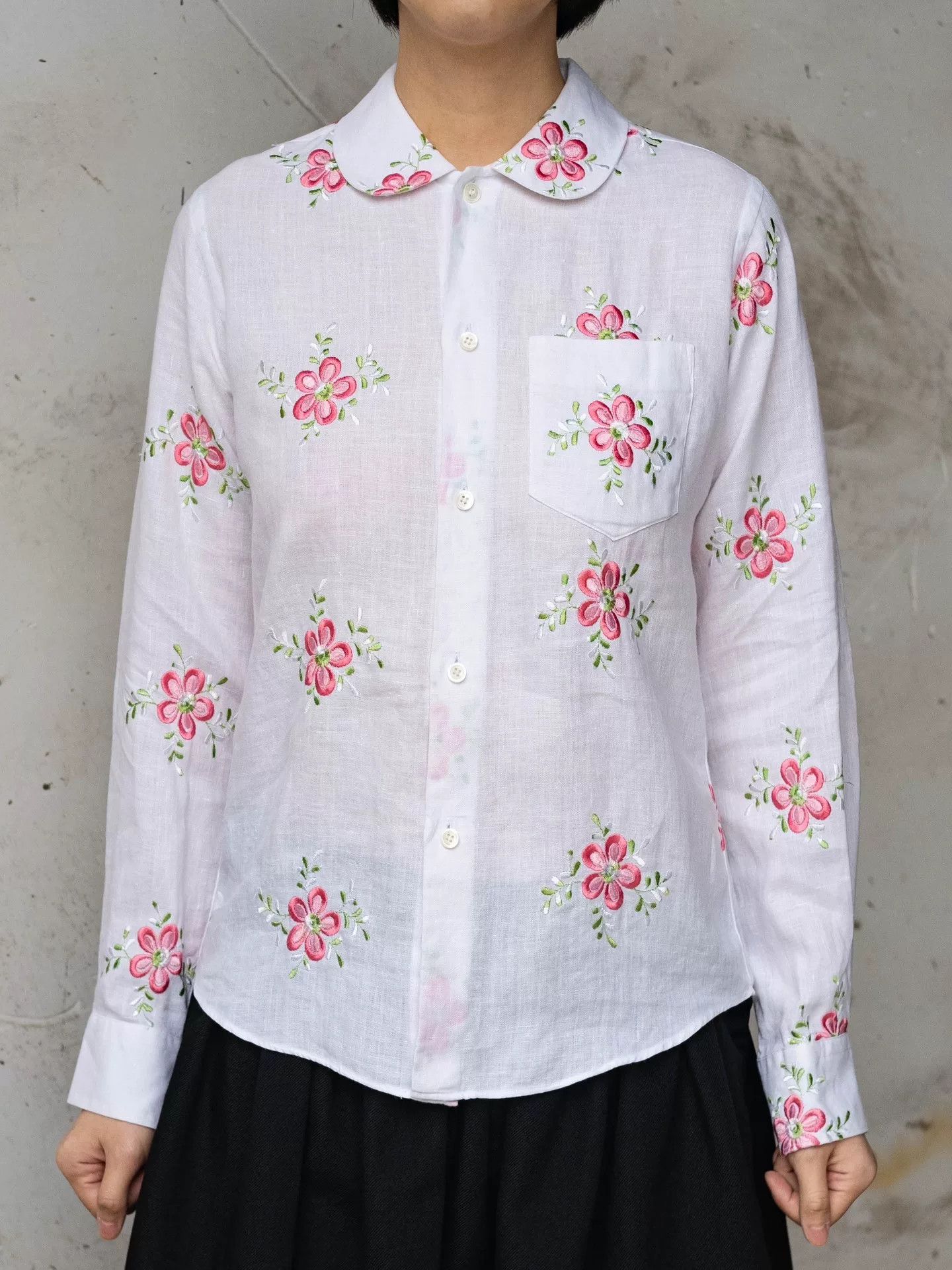 Junya Watanabe junya watanabe floral embroidery shirt Size US M / EU 48-50 / 2 - 5 Thumbnail