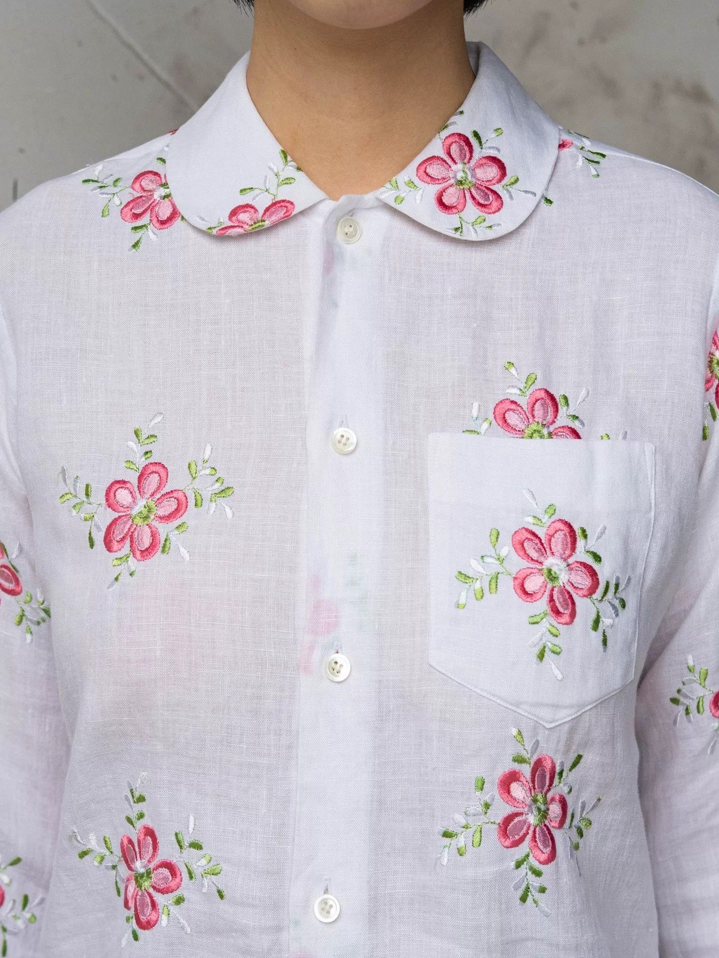 Junya Watanabe junya watanabe floral embroidery shirt Size US M / EU 48-50 / 2 - 6 Thumbnail
