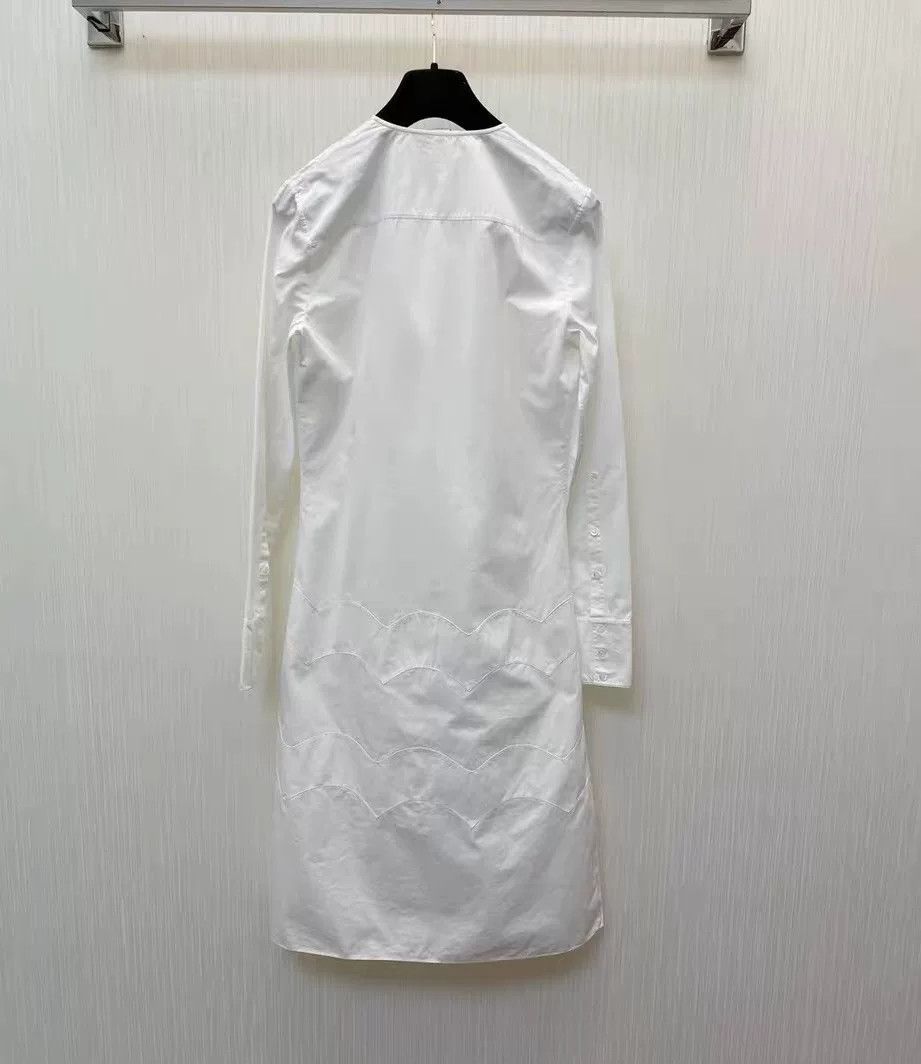Dior dior white shirt dress with lace details Size US S / EU 44-46 / 1 - 2 Thumbnail