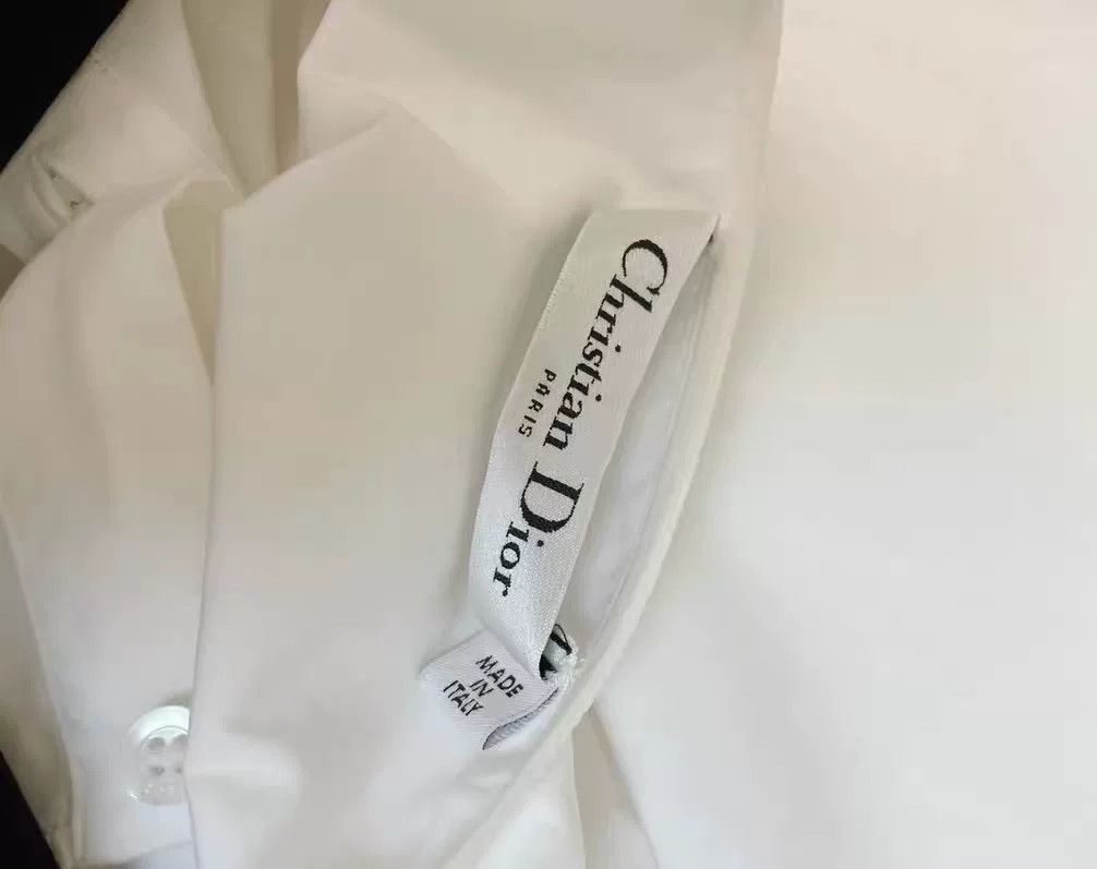 Dior dior white shirt dress with lace details Size US S / EU 44-46 / 1 - 3 Thumbnail