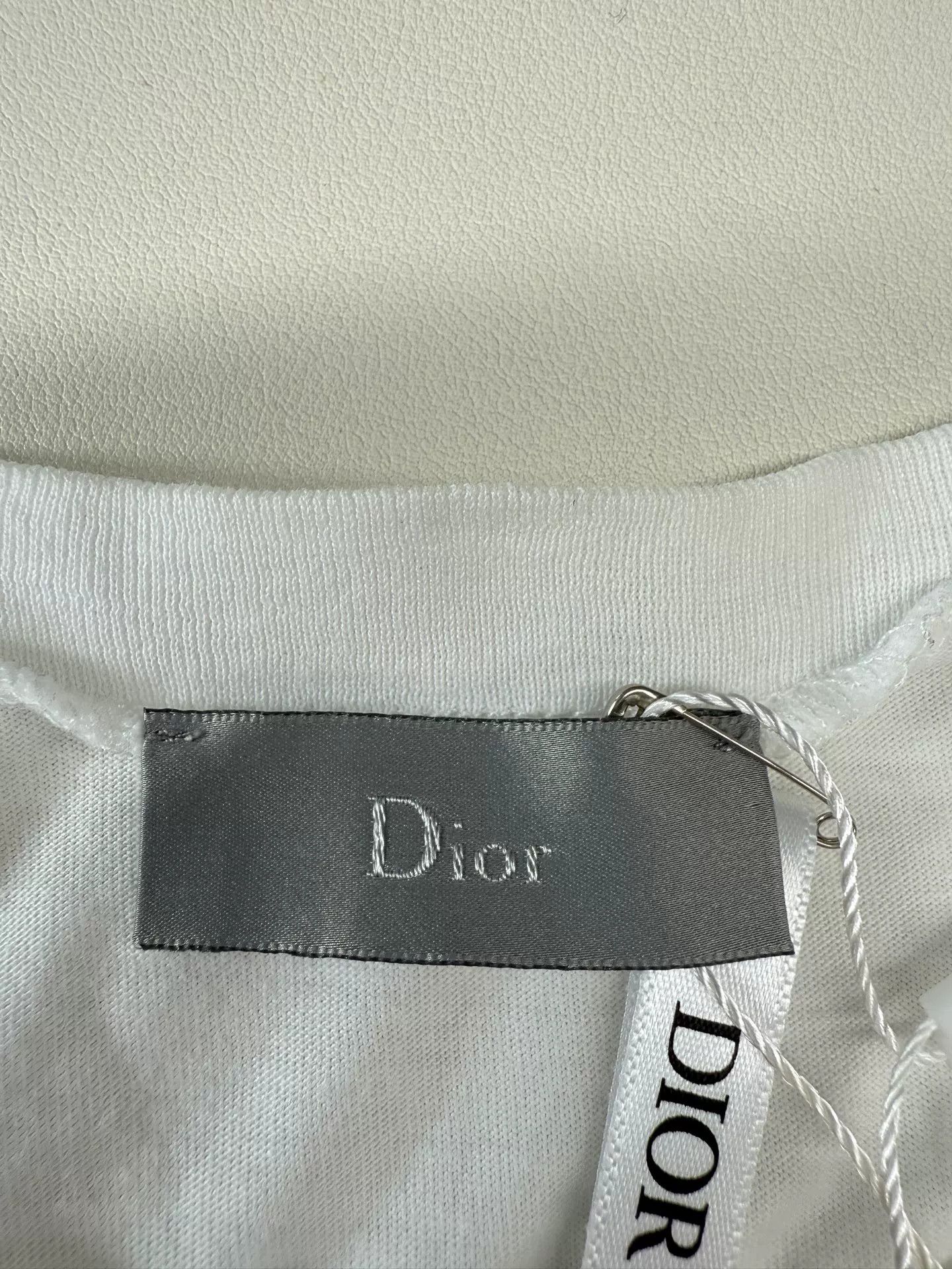 Dior dior pure white short sleeve t-shirt Size US L / EU 52-54 / 3 - 3 Thumbnail