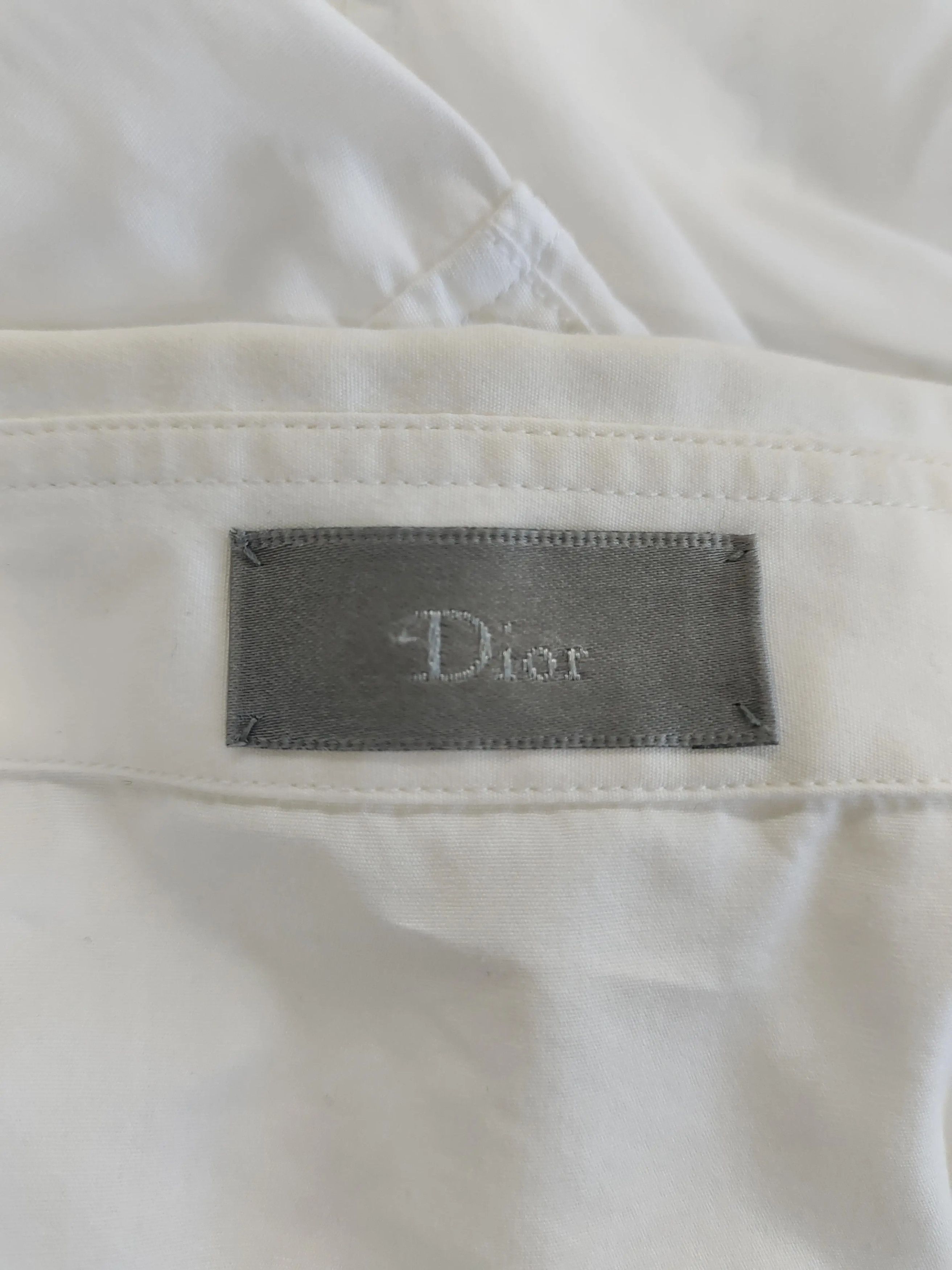 Dior white long sleeve shirt by Dior Size US L / EU 52-54 / 3 - 3 Thumbnail