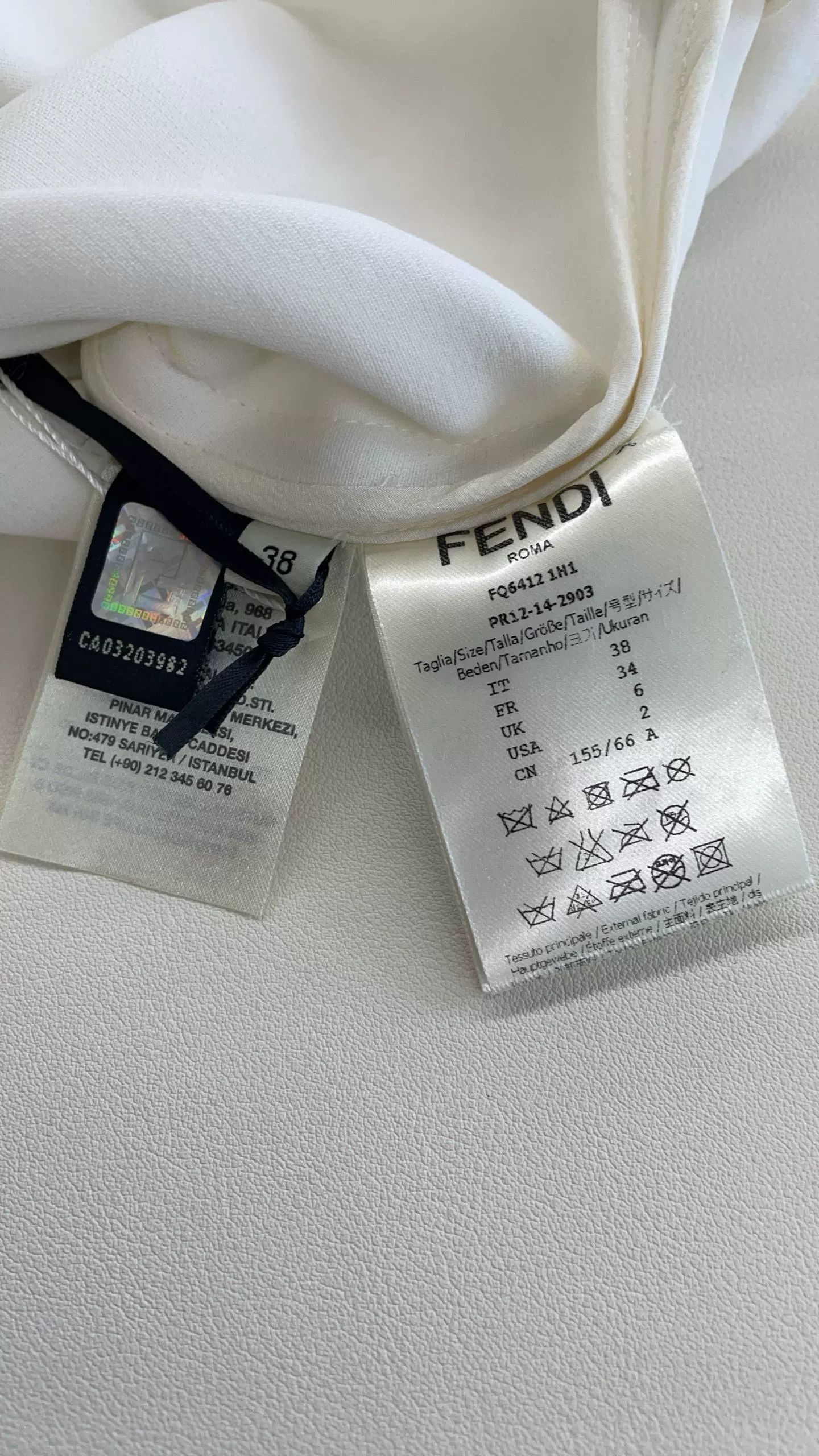 Fendi Fendi White Runway Skirt Size 38 Size US 38 / EU 54 - 4 Thumbnail