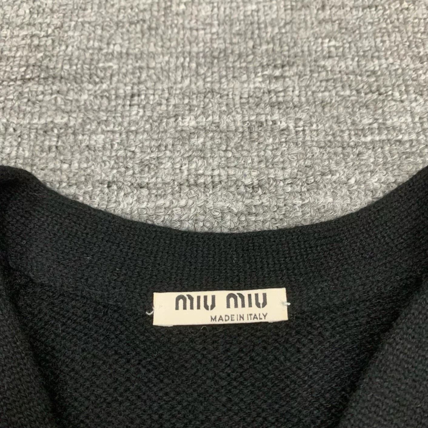 Miu Miu Miu Miu Black Cashmere Short Cardigan Size US M / EU 48-50 / 2 - 4 Thumbnail