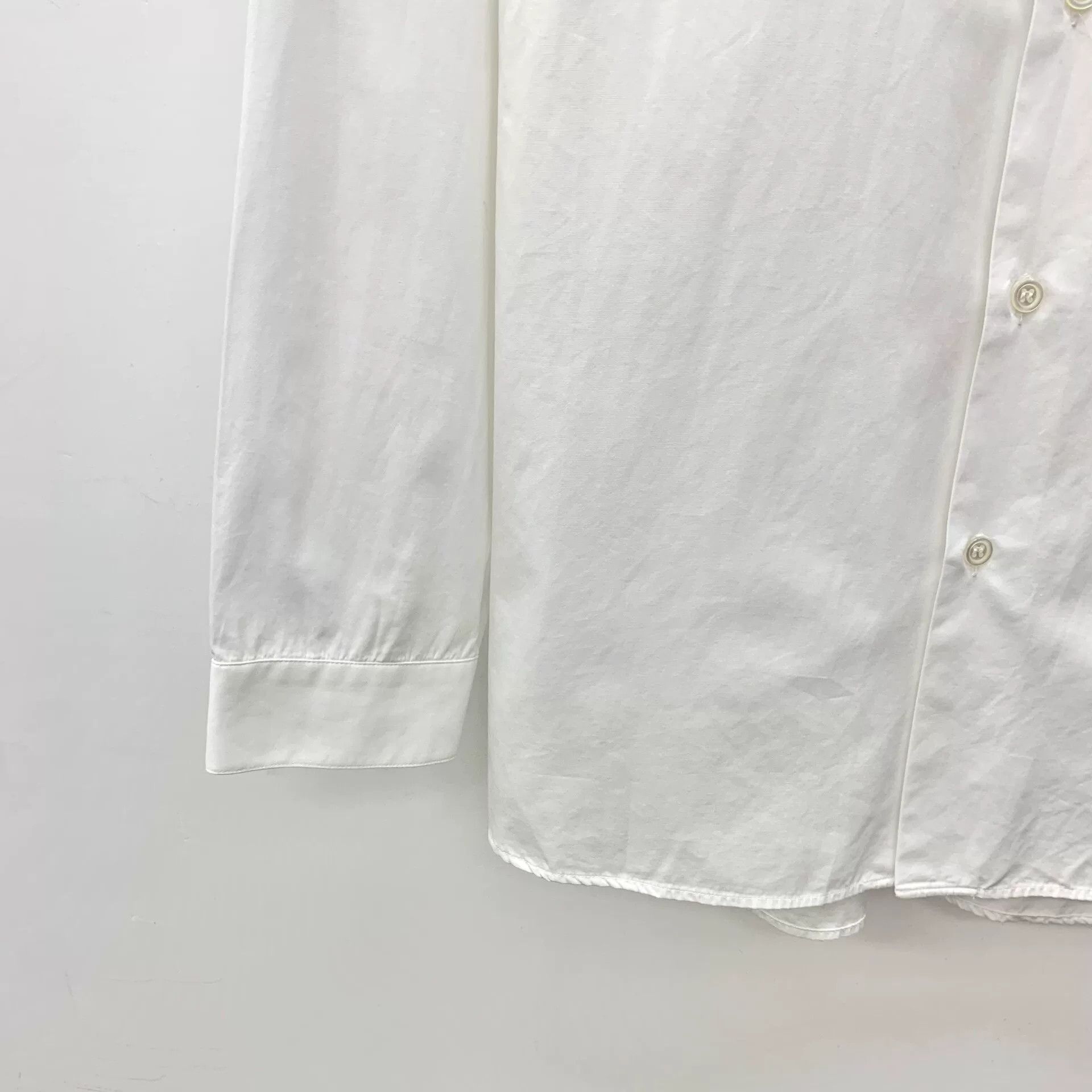 Dior white striped cotton long sleeve shirt Size US L / EU 52-54 / 3 - 4 Thumbnail