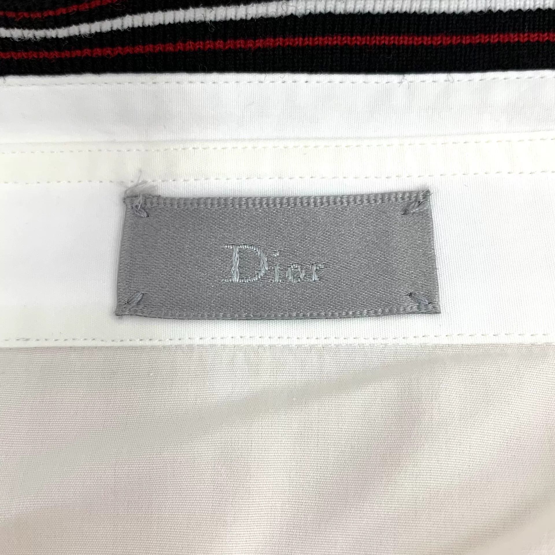 Dior white striped cotton long sleeve shirt Size US L / EU 52-54 / 3 - 5 Thumbnail