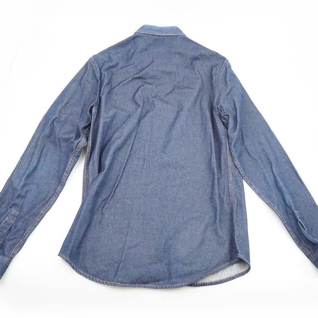 Dior dior logo cotton denim long sleeve shirt Size US M / EU 48-50 / 2 - 2 Thumbnail