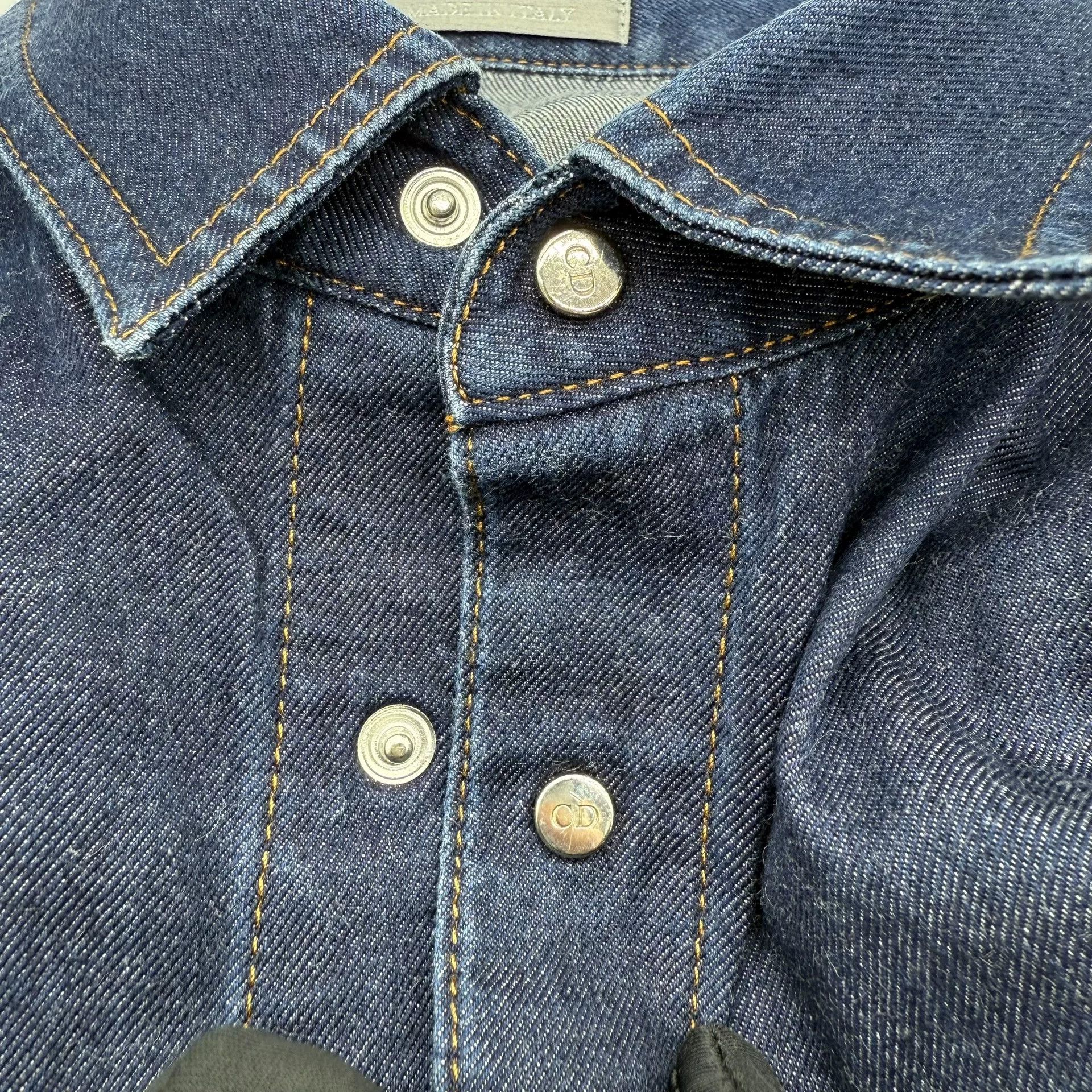 Dior dior logo cotton denim long sleeve shirt Size US M / EU 48-50 / 2 - 4 Thumbnail