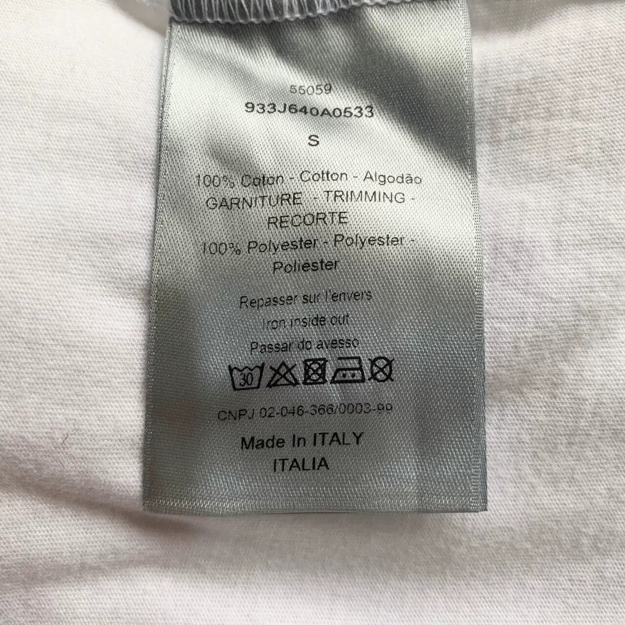 Dior white dior logo cotton t-shirt size small Size US S / EU 44-46 / 1 - 7 Thumbnail