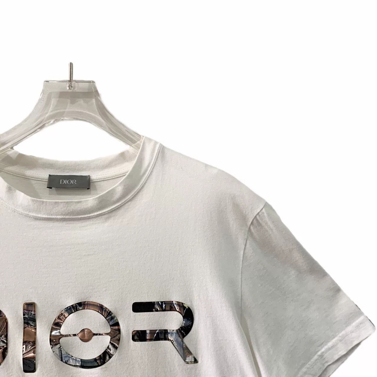 Dior white dior logo cotton t-shirt size small Size US S / EU 44-46 / 1 - 4 Thumbnail