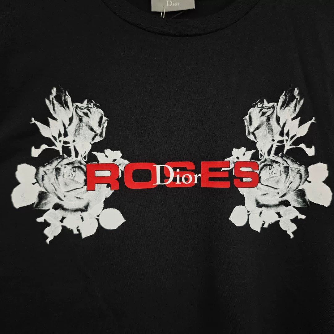 Dior dior rose logo short sleeve t-shirt Size US S / EU 44-46 / 1 - 3 Thumbnail