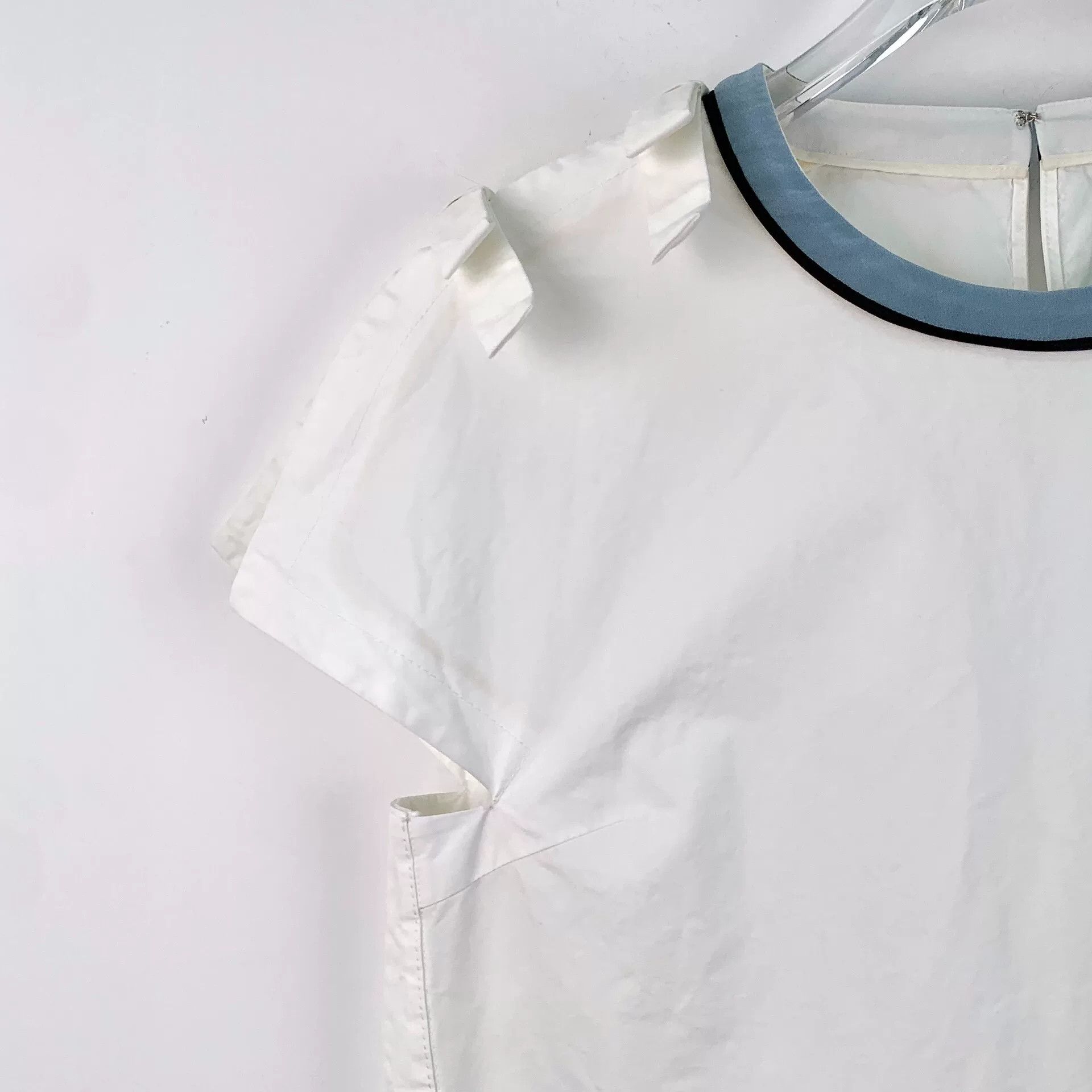 Fendi fendi white short sleeve dress with bow Size US 38 / EU 54 - 3 Thumbnail