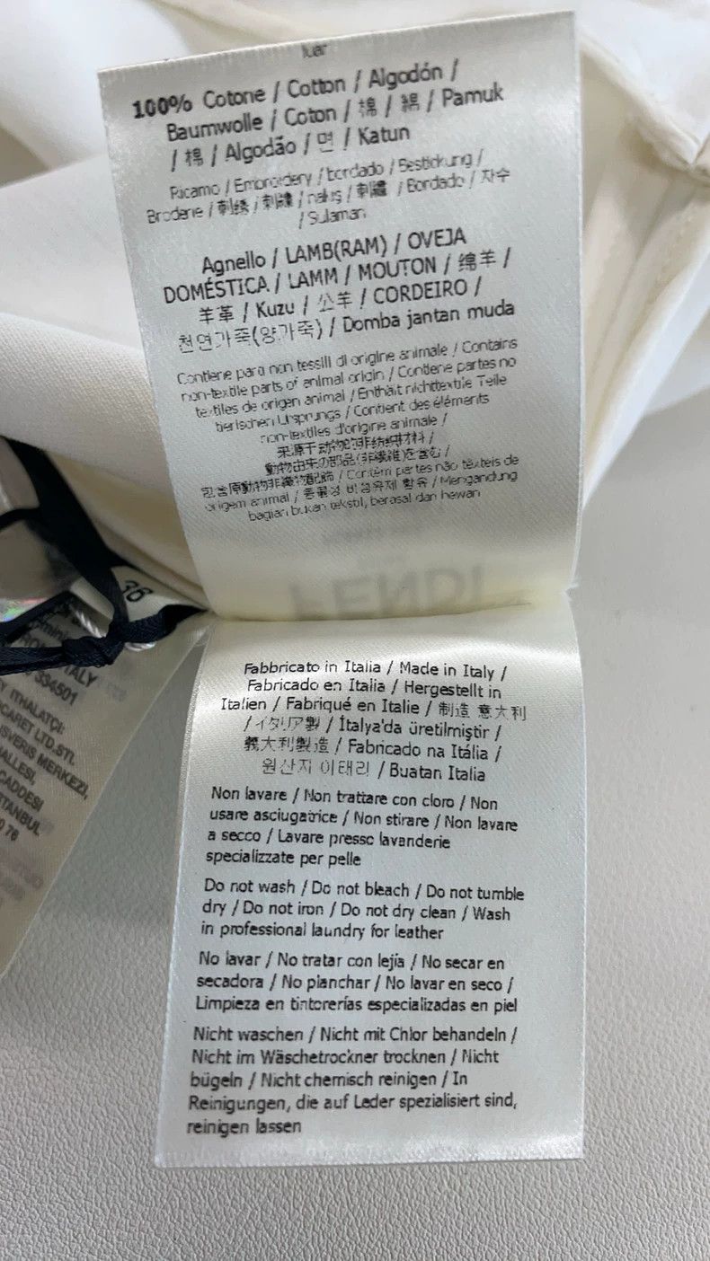 Fendi Fendi White Runway Skirt Size US 38 / EU 54 - 5 Thumbnail