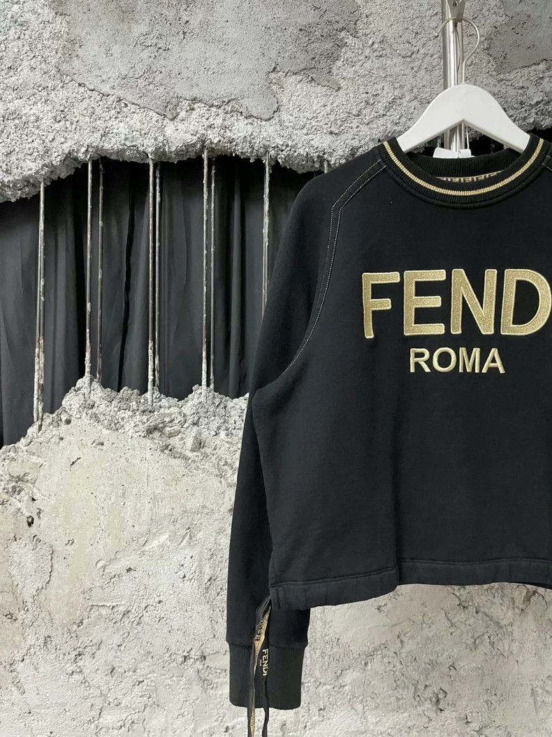 Fendi Fendi Black Gold Sweatshirt XS Size US XS / EU 42 / 0 - 3 Thumbnail