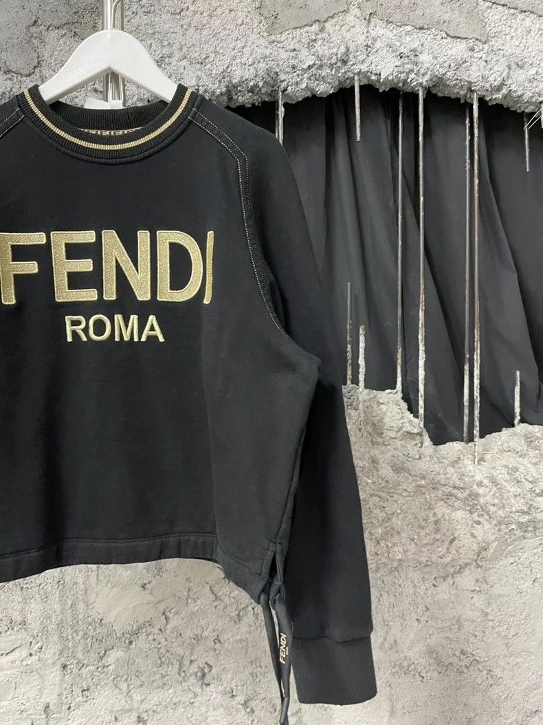 Fendi Fendi Black Gold Sweatshirt XS Size US XS / EU 42 / 0 - 4 Thumbnail