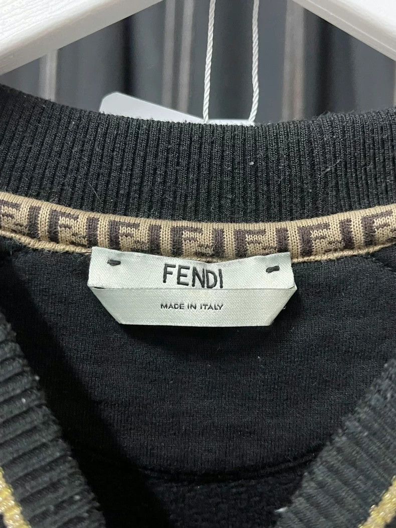Fendi Fendi Black Gold Sweatshirt XS Size US XS / EU 42 / 0 - 5 Thumbnail