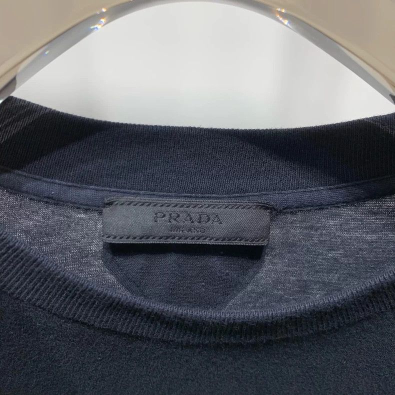 Prada Prada Classic Black Embroidered T-shirt Size US S / EU 44-46 / 1 - 2 Thumbnail