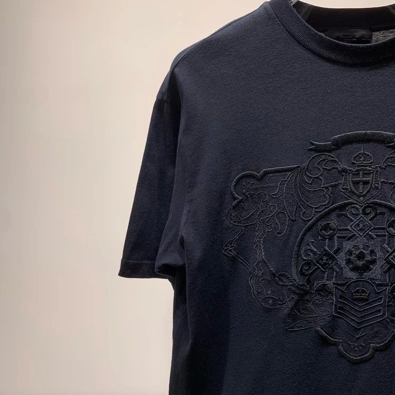 Prada Prada Classic Black Embroidered T-shirt Size US S / EU 44-46 / 1 - 5 Thumbnail