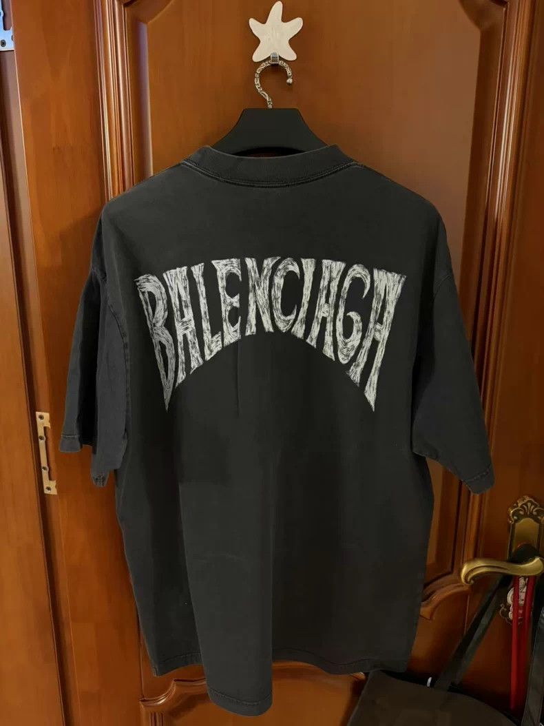 Balenciaga Balenciaga Paris Tower Print T-shirt Size US L / EU 52-54 / 3 - 2 Thumbnail