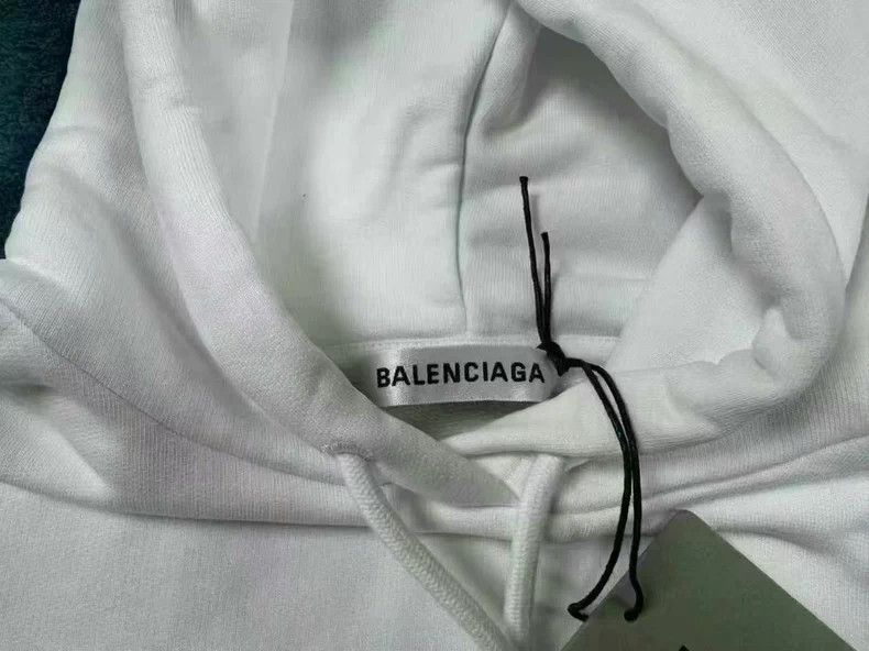 Balenciaga Balenciaga White Logo Hoodie Size US XS / EU 42 / 0 - 3 Thumbnail
