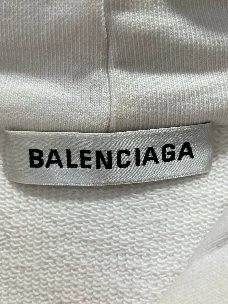 Balenciaga Balenciaga White Pink Hoodie XS New Size US XS / EU 42 / 0 - 9 Thumbnail
