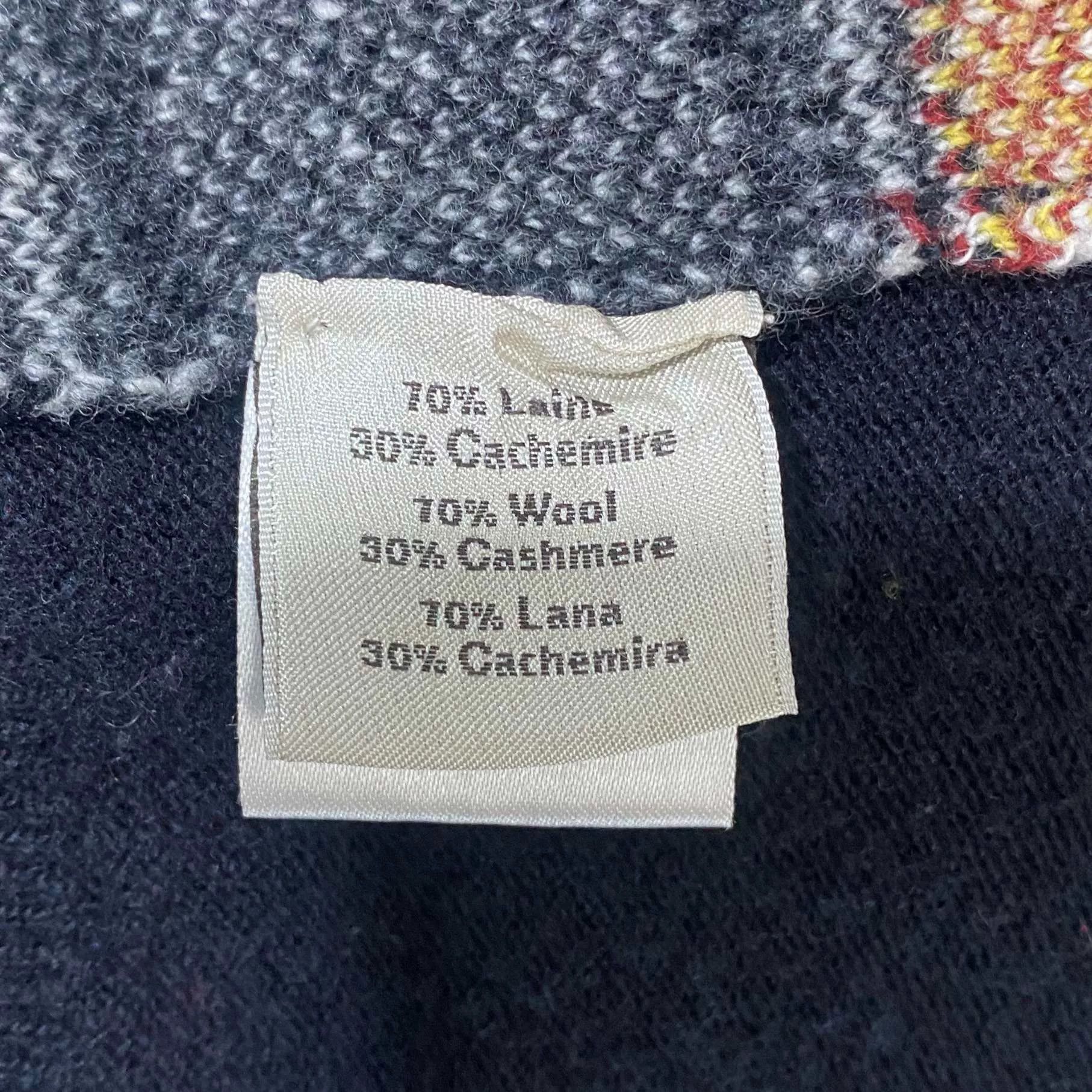 Hermes Striped Floral Carriage Cashmere Sweater Size US XL / EU 56 / 4 - 5 Thumbnail