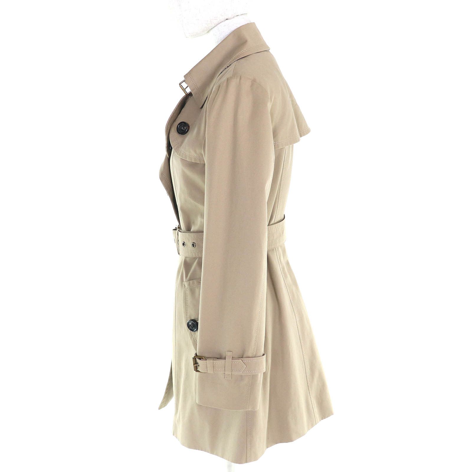 Burberry Burberry Burberry Blue Label Wool Lined Trench Coat Cotton Outerwear DUTY FREE for USA Size ONE SIZE - 2 Thumbnail