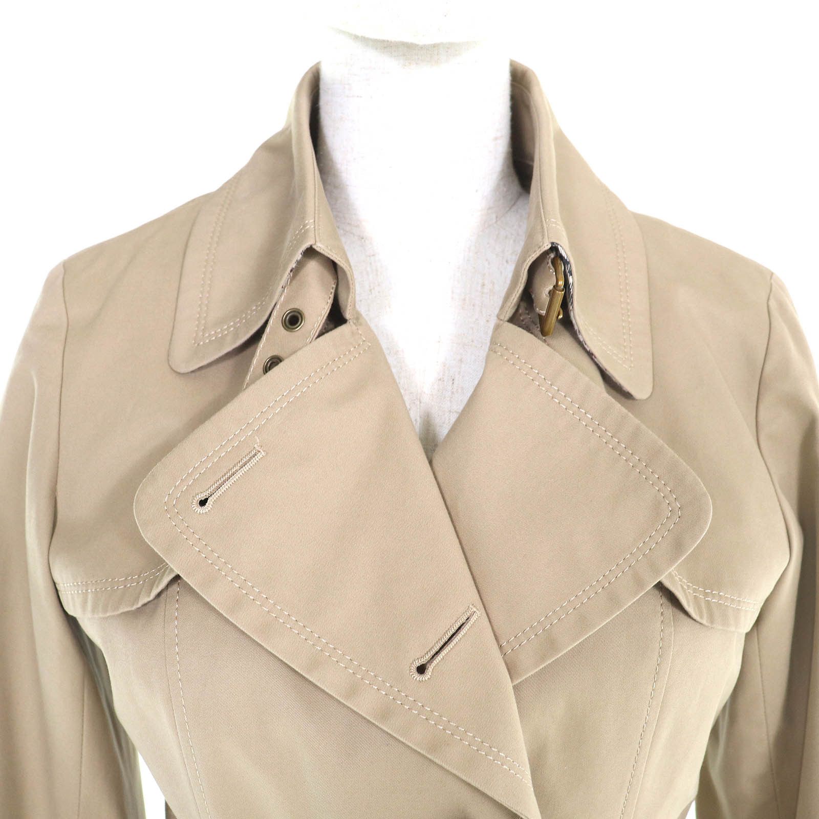 Burberry Burberry Burberry Blue Label Wool Lined Trench Coat Cotton Outerwear DUTY FREE for USA Size ONE SIZE - 4 Thumbnail