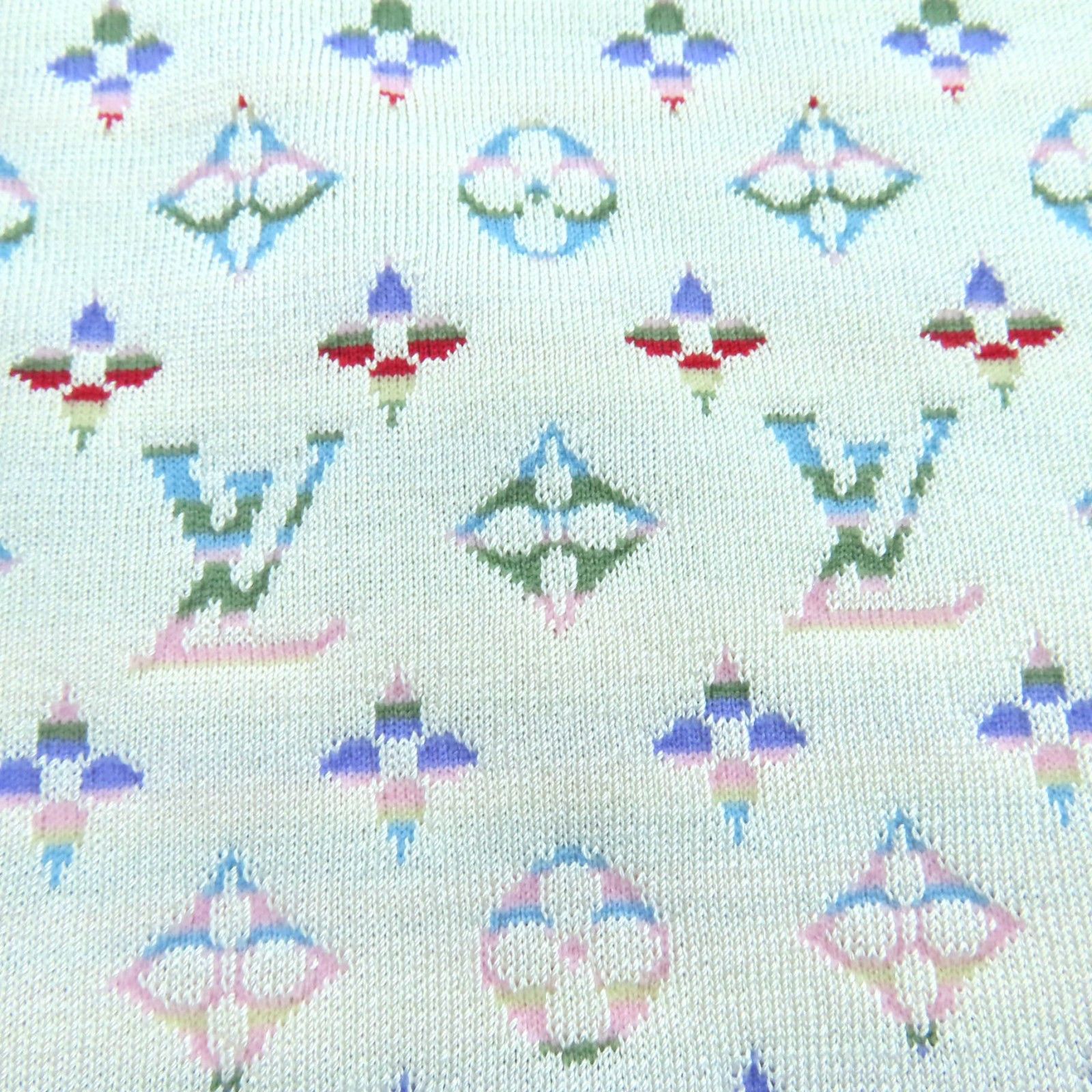 Louis Vuitton Louis Vuitton Louis Vuitton Multi Silk Knit Short Sleeve Top Others Tops DUTY FREE for USA Size ONE SIZE - 5 Thumbnail