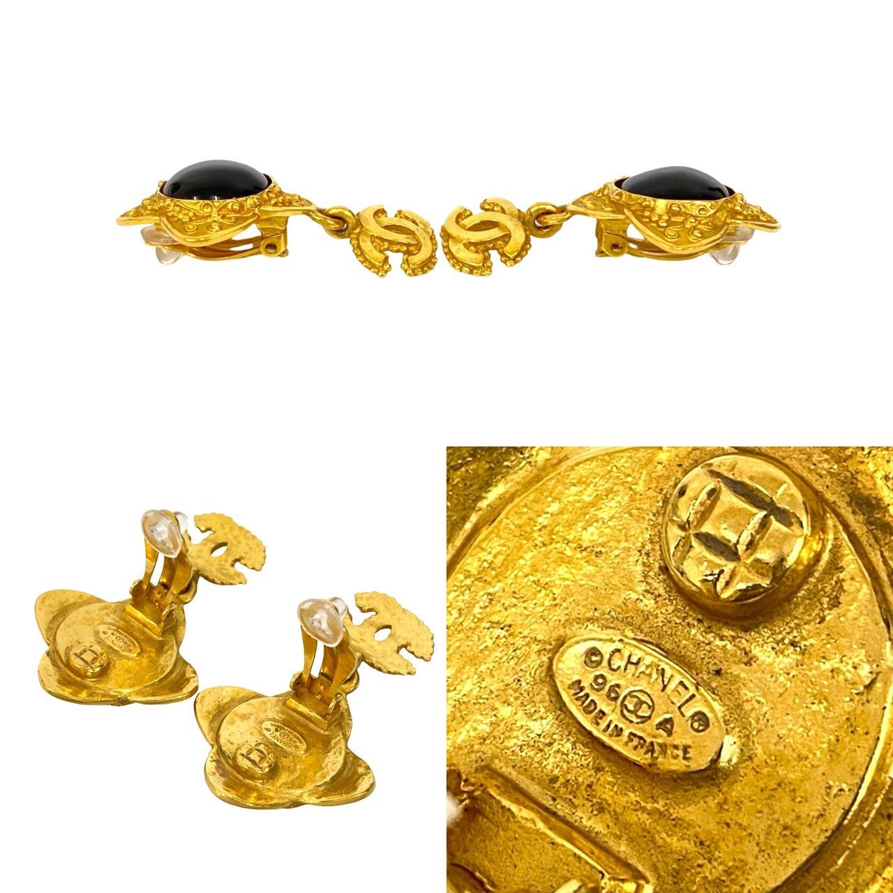 Chanel Chanel Chanel Coco Mark Earrings Metal Earrings 96A DUTY FREE for USA Size ONE SIZE - 3 Thumbnail