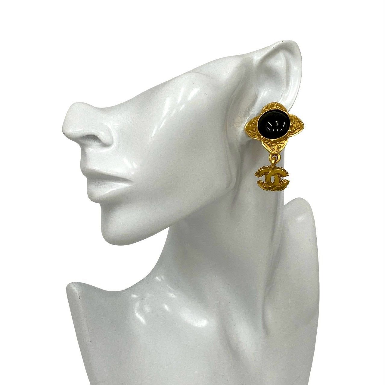 Chanel Chanel Chanel Coco Mark Earrings Metal Earrings 96A DUTY FREE for USA Size ONE SIZE - 2 Thumbnail