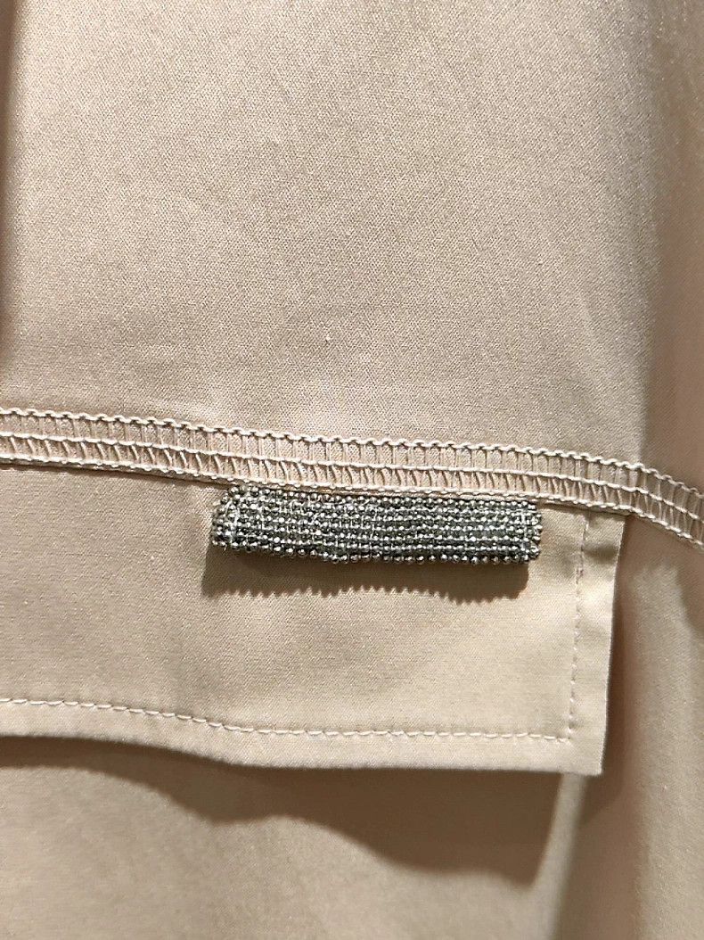 Brunello Cucinelli Brunello Cucinelli Beige Button-Up Shirt Size US M / EU 48-50 / 2 - 2 Thumbnail