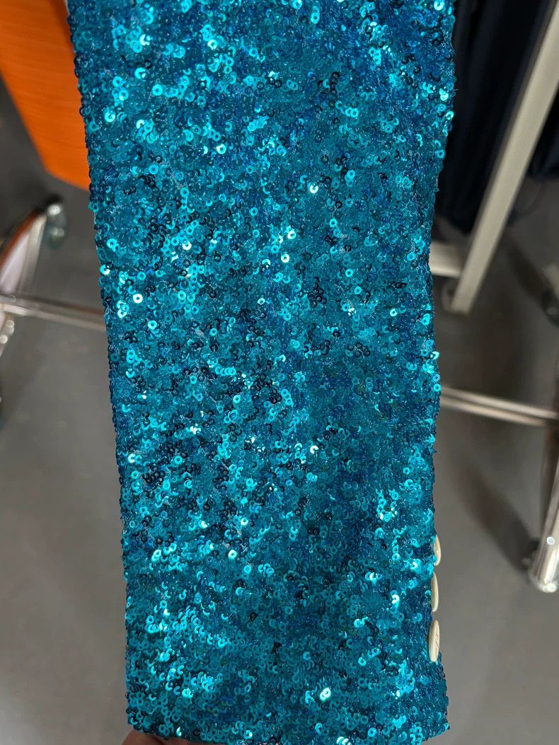 Comme des Garcons COMME DES GARCONS Blue Sequin Blazer Size US S / EU 44-46 / 1 - 4 Thumbnail
