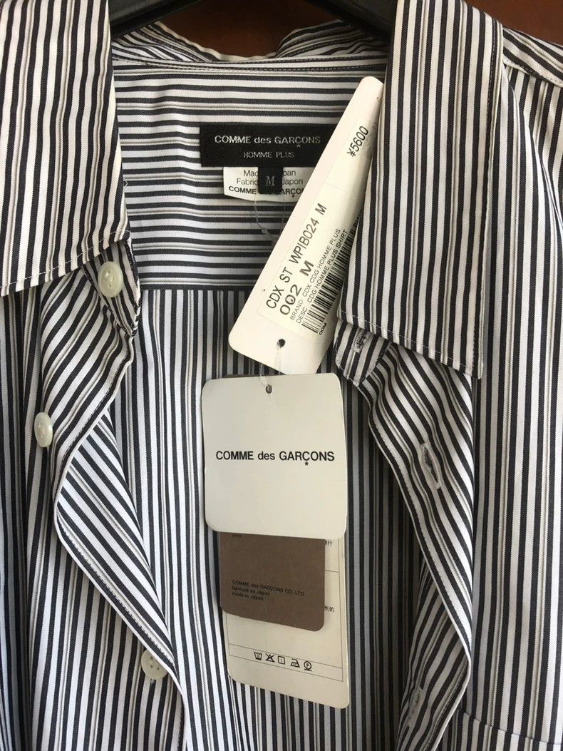 Comme des Garcons CDG HOMME PLUS Striped Button-Up Shirt Size US M / EU 48-50 / 2 - 4 Thumbnail