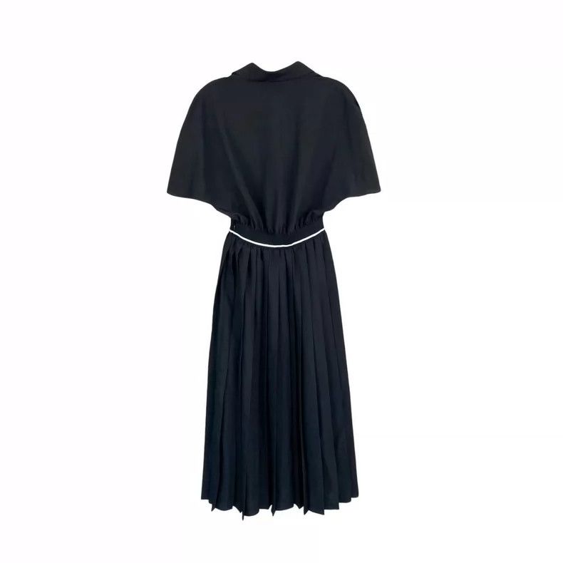 Miu Miu Miu Miu Black Logo Short Sleeve Dress Size US S / EU 44-46 / 1 - 2 Thumbnail