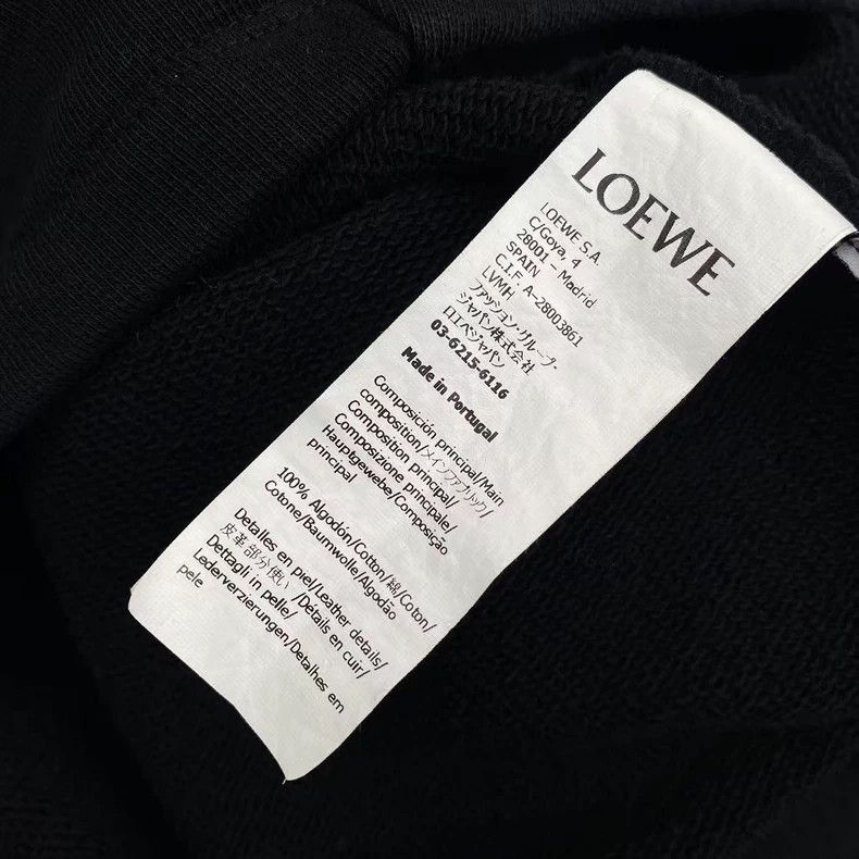 Loewe Loewe Cotton Chest Logo Short Hoodie Size US M / EU 48-50 / 2 - 6 Thumbnail