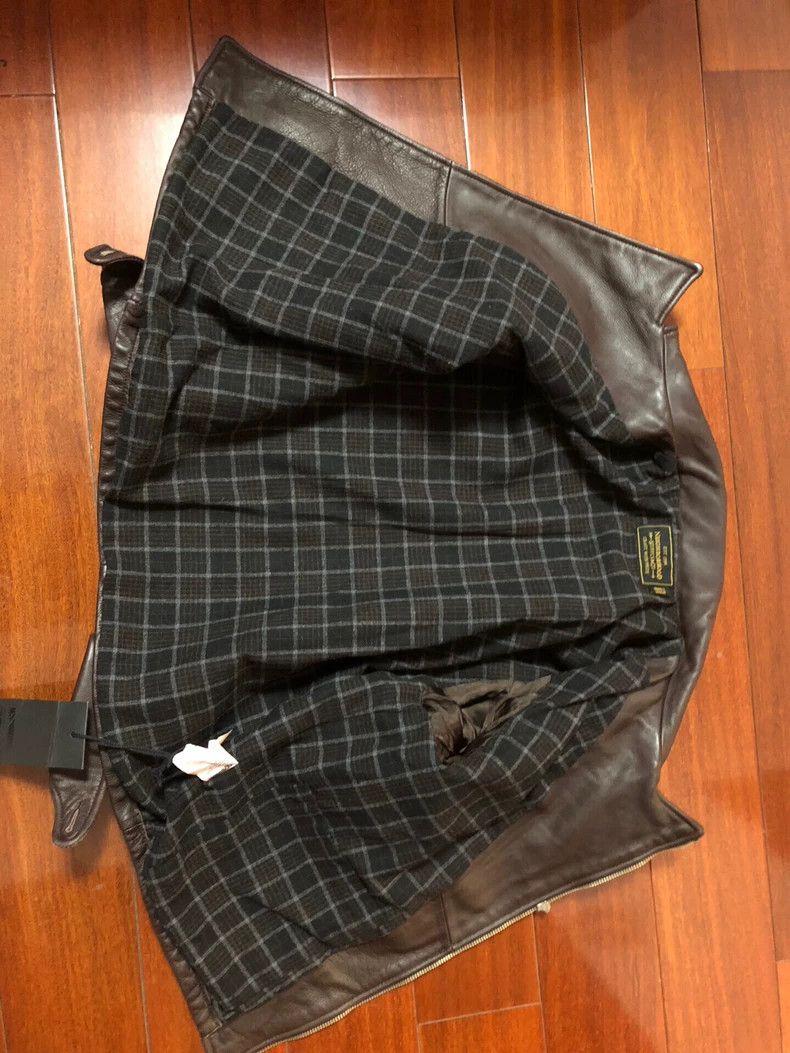 Neighborhood Neighborhood Nevada Brown Leather Jacket Size US S / EU 44-46 / 1 - 2 Thumbnail