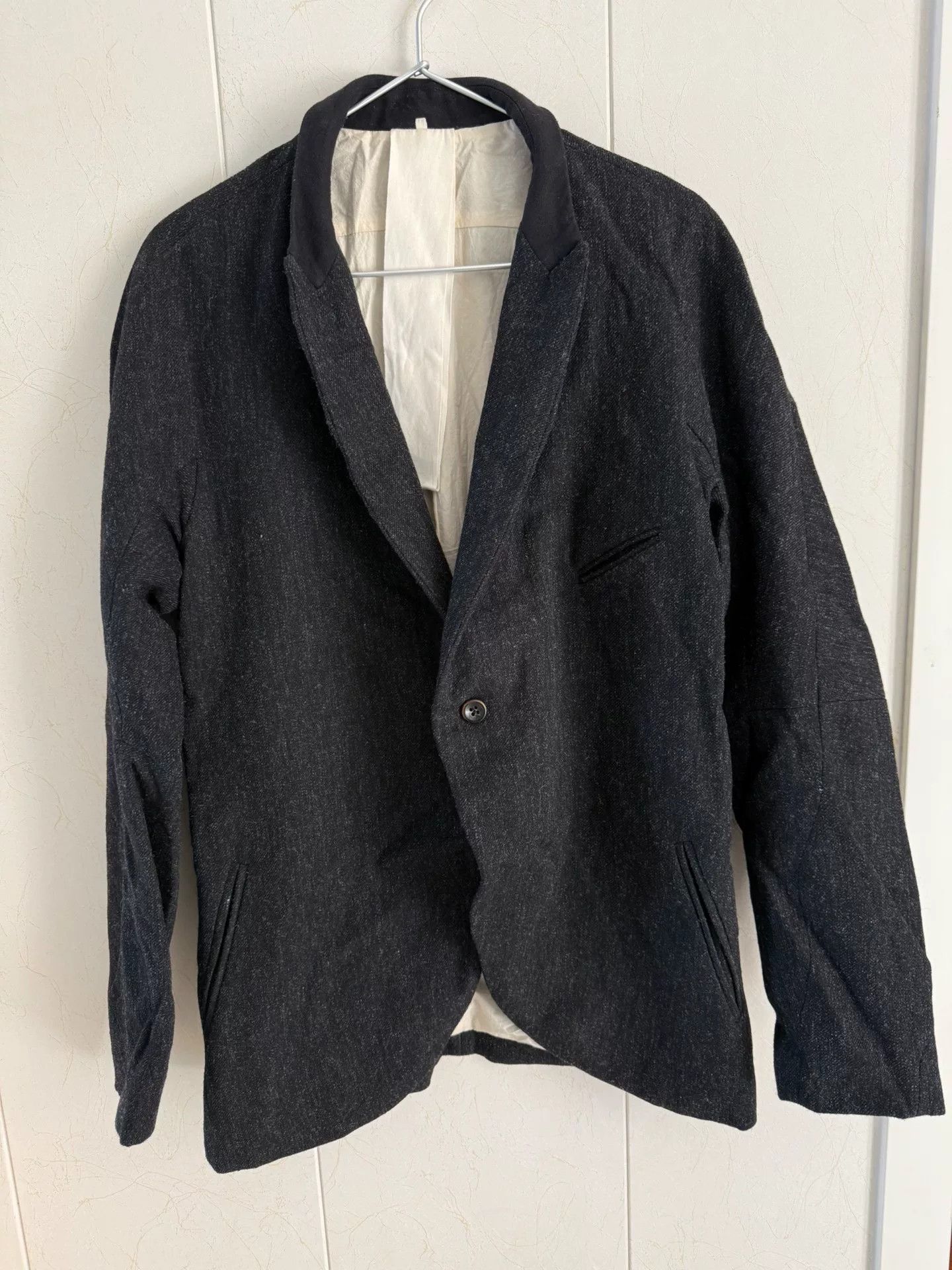 Ziggy Chen Ziggy Chen Wool-Linen Stand Collar Jacket Size US L / EU 52-54 / 3 - 2 Thumbnail