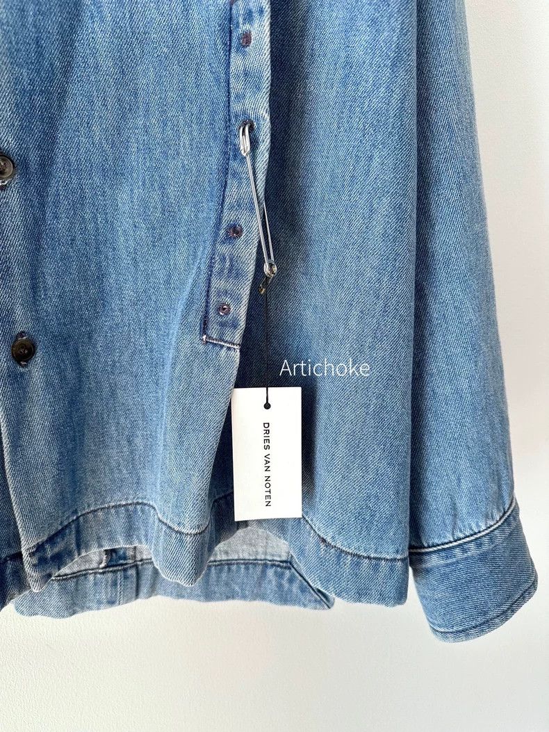 Dries Van Noten Dries Van Noten Denim Shirt 24aw Size US L / EU 52-54 / 3 - 6 Thumbnail