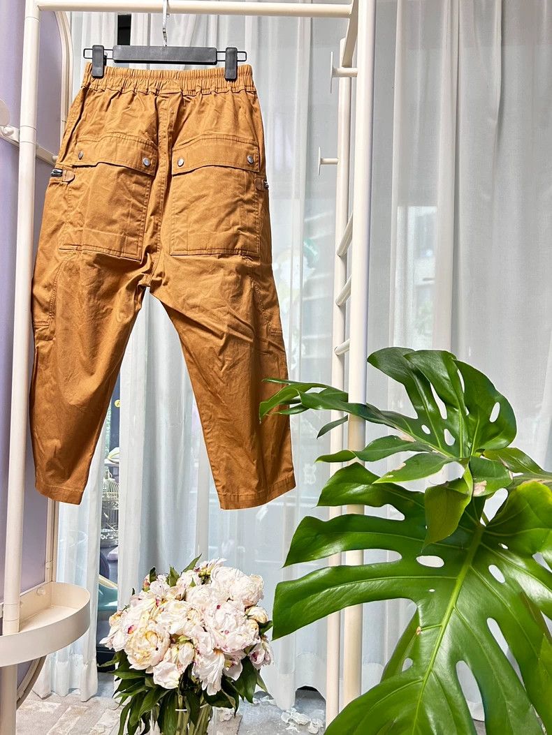 Rick Owens Rick Owens Yellow Cargo Pants 46 Size US 31 - 2 Thumbnail
