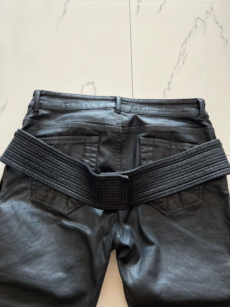 Rick Owens Drkshdw Rick Owens Drkshdw Waxed Double-Ring Pants Size US 30 / EU 46 - 4 Thumbnail